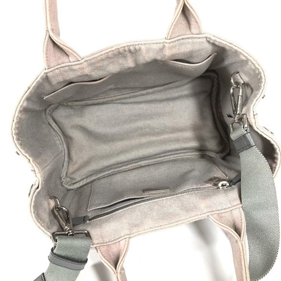 PRADA Canapa Logo 2-Way Bag, Shoulder Crossbody Tote Handbag, Canvas, Women's... - Picture 10 of 16